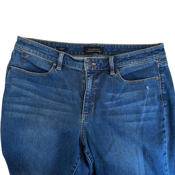 Talbots Flawless Bootcut Curvy Blue Jeans Size 12 Long (12L) - Picture 4 of 9
